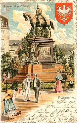 AK / Ansichtskarte Frankfurt Main Denkmal Kaiser Wilhelm I Kat. Frankfurt am Main