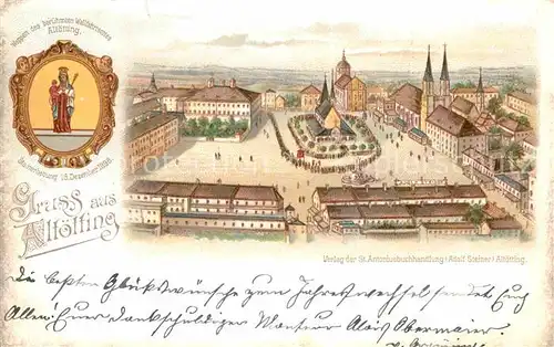 AK / Ansichtskarte Altoetting Platz mit Kirchen Kat. Altoetting