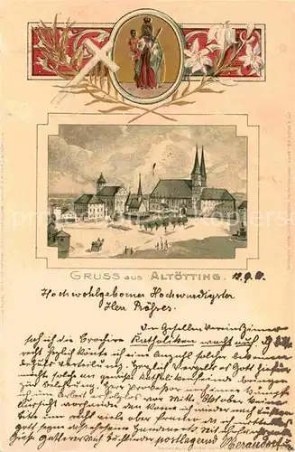 AK / Ansichtskarte Altoetting Platz mit Kapelle Kat. Altoetting