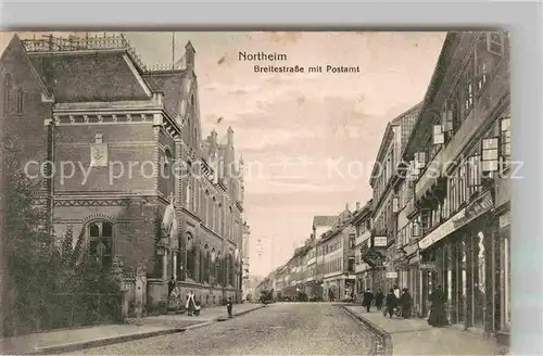 AK / Ansichtskarte Northeim Breite Strasse mit Postamt Kat. Northeim