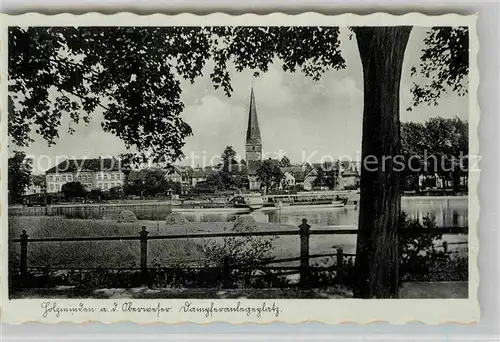AK / Ansichtskarte Holzminden Weser Dampferanlegeplatz Kirche Kat. Holzminden