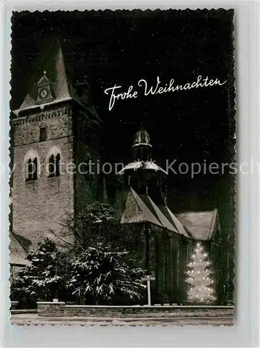 AK / Ansichtskarte Hameln Muensterkirche Weihnachtskarte Kat. Hameln