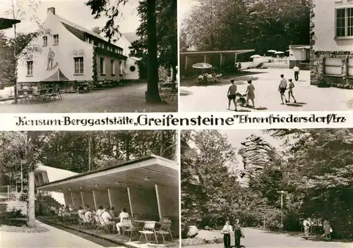 AK / Ansichtskarte Ehrenfriedersdorf Erzgebirge Konsum Gaststaette Greifensteine Kat. Ehrenfriedersdorf