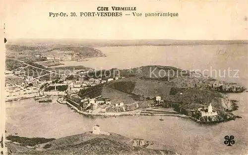 AK / Ansichtskarte Port Vendres Vue aerienne Kat. Port Vendres