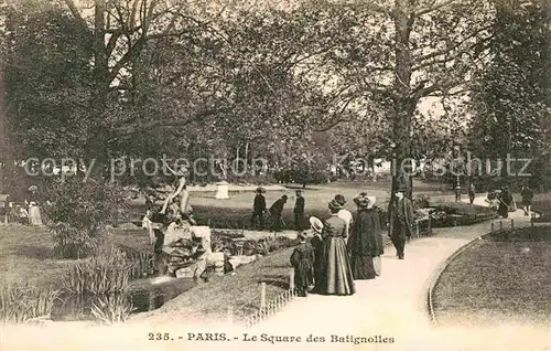 AK / Ansichtskarte Paris Le Square des Batignolles Kat. Paris