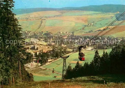 AK / Ansichtskarte Seilbahn Oberwiesenthal Erzgebirge  Kat. Bahnen