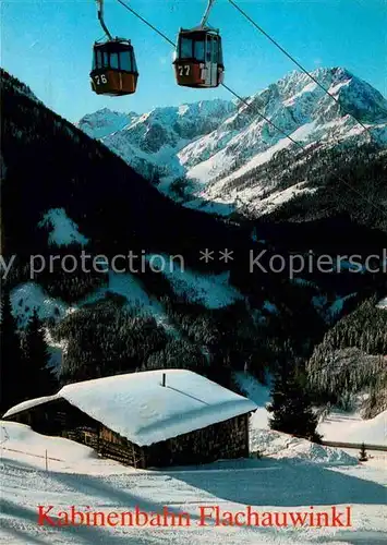 AK / Ansichtskarte Seilbahn Flachauwinkl Zauchensee  Kat. Bahnen