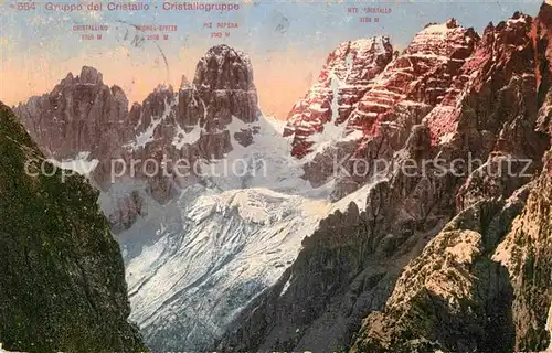 AK / Ansichtskarte Cristallo Gruppo del Cristallo  Kat. Cortina d Ampezzo