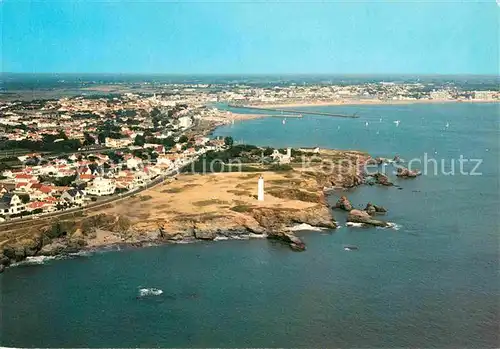 AK / Ansichtskarte Croix de Vie Vendee Corniche Vendeenne et le port vue aerienne Kat. Saint Gilles Croix de Vie