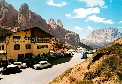 AK / Ansichtskarte Passo Gardena Dolomiten Berghaus Frara Groednerjoch Dolomiten