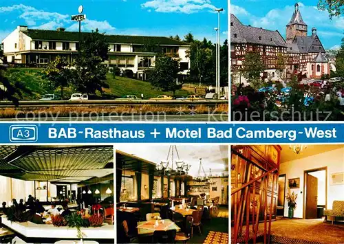 AK / Ansichtskarte Bad Camberg BAB Rasthaus Gastaeume Schloss Kat. Bad Camberg
