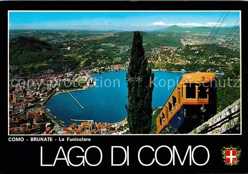 AK / Ansichtskarte Brunate Como Panorama Drahtseilbahn Kat. Como