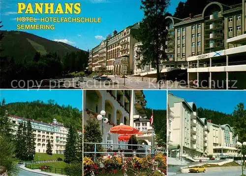 AK / Ansichtskarte Semmering Niederoesterreich Hotel Panhans Teilansichten Kat. Semmering