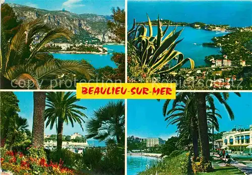 AK / Ansichtskarte Beaulieu sur Mer Panorama Cote d Azur Palmen Uferpromenade Kat. Beaulieu sur Mer