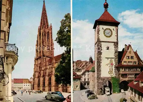 AK / Ansichtskarte Freiburg Breisgau Muenster Schwabentor Kat. Freiburg im Breisgau