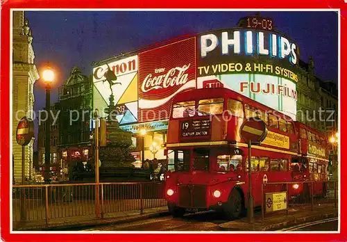 AK / Ansichtskarte London Piccadilly Circus Doppeldeckerbus Kat. City of London