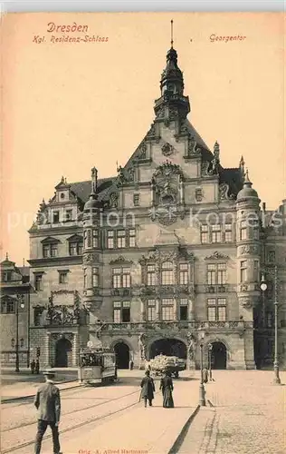 Dresden Schloss Georgentor Kat. Dresden Elbe