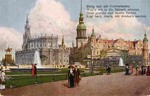 Dresden Koenig Jhann Denkmal  Kat. Dresden Elbe