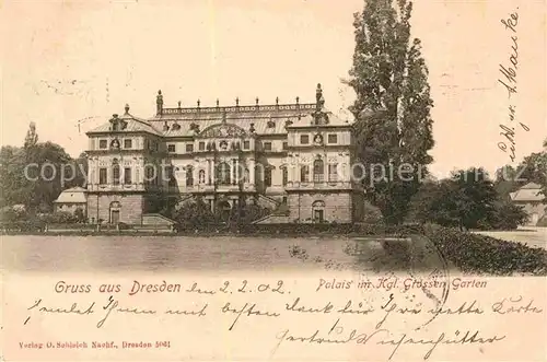 Dresden Palais Kat. Dresden Elbe