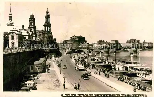 Dresden Dampferlandeplatz Kat. Dresden Elbe