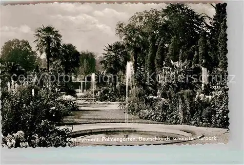 AK / Ansichtskarte Bad Pyrmont Palmengarten Springbrunnen Kat. Bad Pyrmont