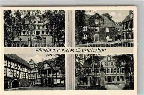 AK / Ansichtskarte Rinteln Weser Sanatorium Teilansichten Kat. Rinteln