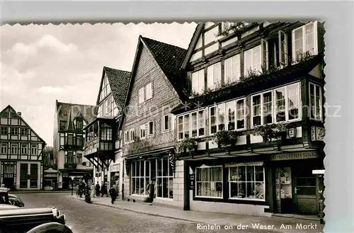 AK / Ansichtskarte Rinteln Weser Am Markt Kat. Rinteln