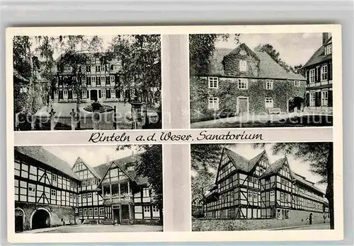 AK / Ansichtskarte Rinteln Weser Sanatorium Teilansichten Kat. Rinteln