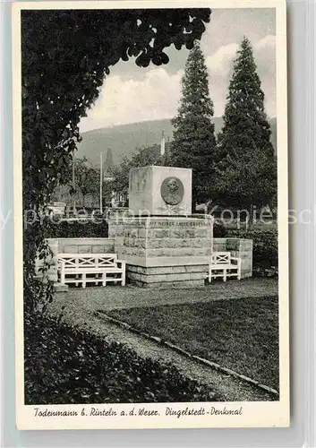 AK / Ansichtskarte Todenmann Dingelstedt Denkmal Kat. Rinteln