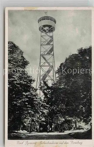 AK / Ansichtskarte Bad Pyrmont Spelunkenturm auf dem Bomberg Kat. Bad Pyrmont