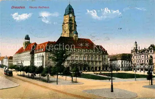 AK / Ansichtskarte Dresden Neues Rathaus Kat. Dresden Elbe