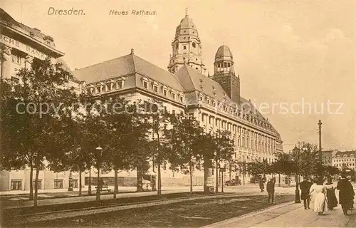 AK / Ansichtskarte Dresden Neues Rathaus Kat. Dresden Elbe