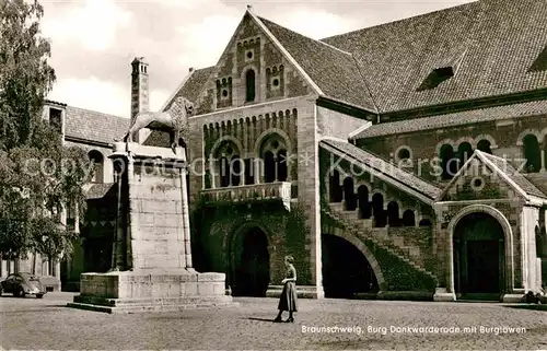 AK / Ansichtskarte Braunschweig Burg Dankwarderode Burgloewen Kat. Braunschweig