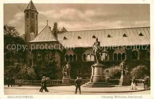 AK / Ansichtskarte Braunschweig Herzog Wilhelm Denkmal  Kat. Braunschweig