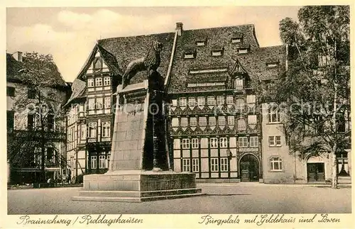 AK / Ansichtskarte Riddagshausen Burgplatz Gildehaus Loewe Kat. Braunschweig