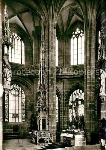 AK / Ansichtskarte Nuernberg St. Lorenzkirche innen Sakramentshaeuschen von Adam Kraft Kat. Nuernberg