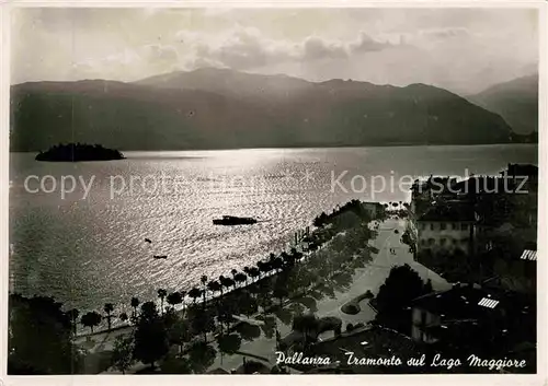 AK / Ansichtskarte Pallanza Tramonto sul Lago Maggiore Kat. Italien