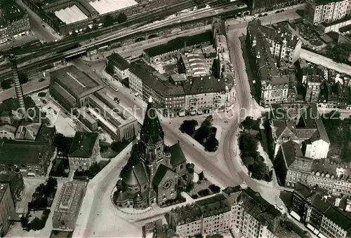 AK / Ansichtskarte Dresden Fliegeraufnahme Wettiner Platz Kat. Dresden Elbe