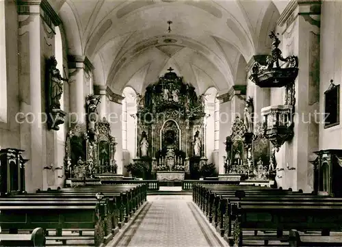 AK / Ansichtskarte Schwarzenberg Erzgebirge im Steigerwald Klosterkirche innen Kat. Schwarzenberg