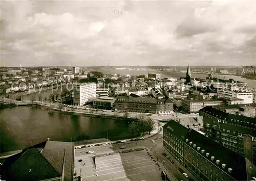 AK / Ansichtskarte Kiel Blick vom Rathausturm auf Innenstadt und Foerde Kat. Kiel