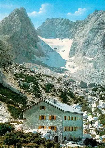 AK / Ansichtskarte Blaueishuette Blaueisspitze Gletscher Berchtesgadener Alpen Kat. Hochkalter Ramsau