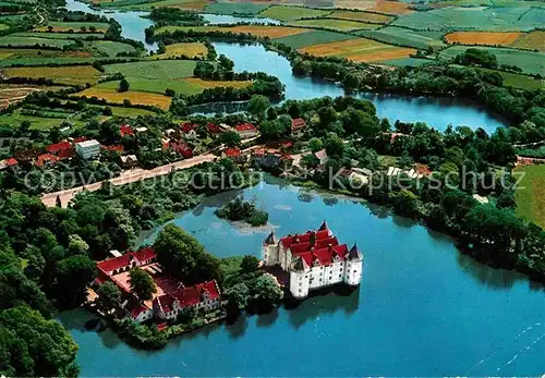 AK / Ansichtskarte Gluecksburg Ostseebad Schloss 16. Jhdt. Flensburger Foerde Fliegeraufnahme Kat. Gluecksburg (Ostsee)