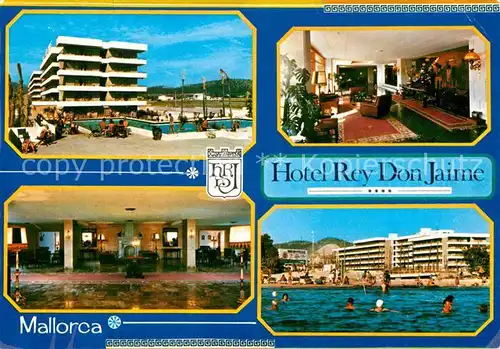 AK / Ansichtskarte Santa Ponsa Mallorca Islas Baleares Hotel Rey Don Jaime Swimming Pool Strand Kat. Calvia