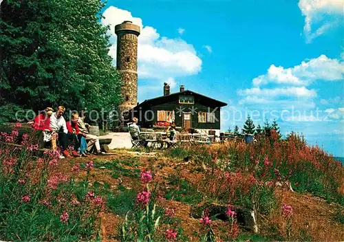 AK / Ansichtskarte Herzberg Harz Wanderhuette Grosser Knollen Aussichsturm Kat. Herzberg am Harz