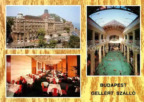 AK / Ansichtskarte Budapest Hotel Gellert Restaurant Hallenbad Kat. Budapest