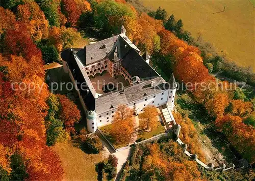 AK / Ansichtskarte Stans Tirol Schloss Tratzberg Herbststimmung Fliegeraufnahme Kat. Stans