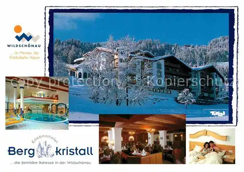 AK / Ansichtskarte Wildschoenau Tirol Hotel Bergkristall Winterpanorama Kitzbueheler Alpen