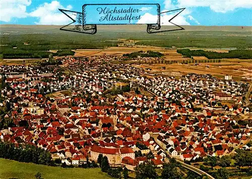 AK / Ansichtskarte Hoechstadt Aisch Fliegeraufnahme Kat. Hoechstadt a.d.Aisch