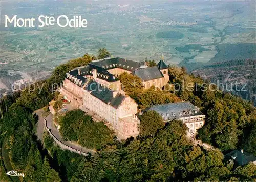 AK / Ansichtskarte Mont Sainte Odile Mont Ste Odile Vue aerienne du monastere Kat. Rhinau