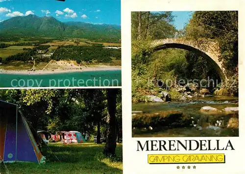AK / Ansichtskarte Moriani Plage Camping Caravaning Merendella Landschaftspanorama Steinbruecke